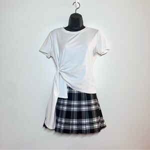 Elegant White Tie-Front Women's Top